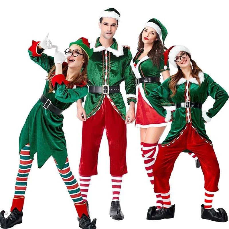 Elf Costume Christmas - Kostium Świętego Mikołaja Przebranie na Boże