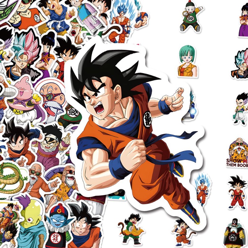 Ornament Ball Set - 60 szt. naklejek Anime Dragon Ball,