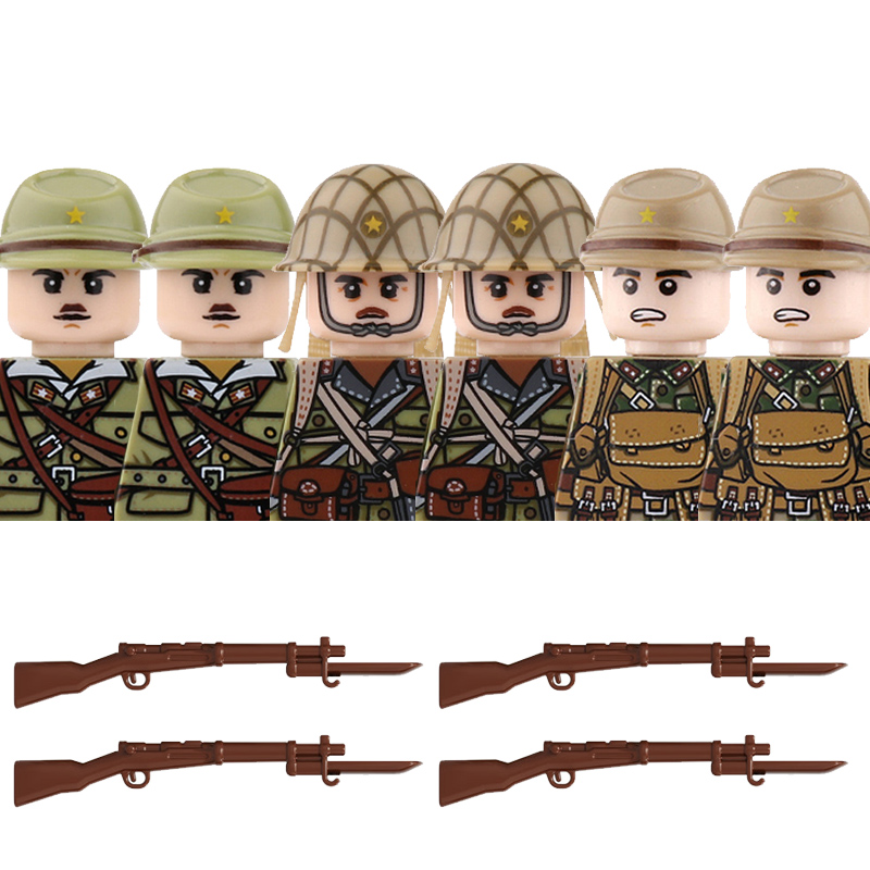 Lego Set City - Figurki żołnierzy piechoty japońskiej z II