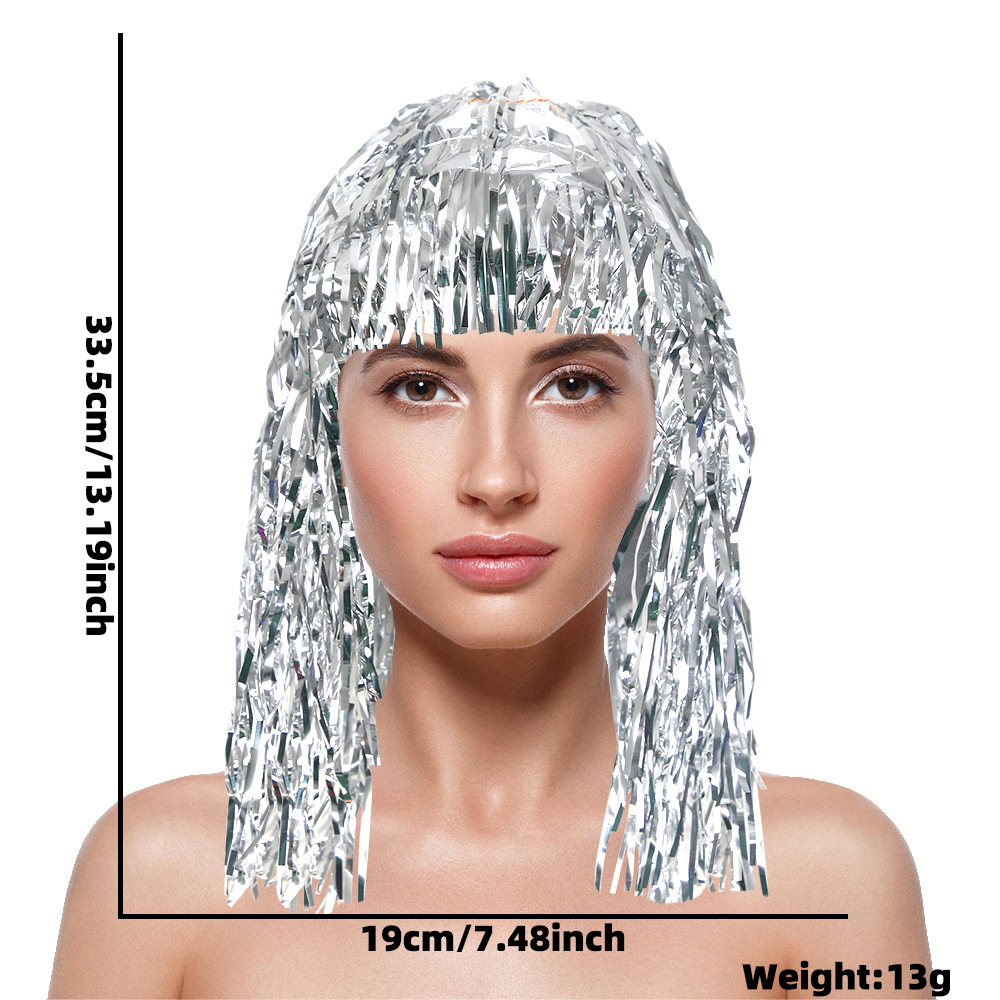 Peruka Cosplay Disco z Folią i – Tinsel Garland Decoration recenzja i cena