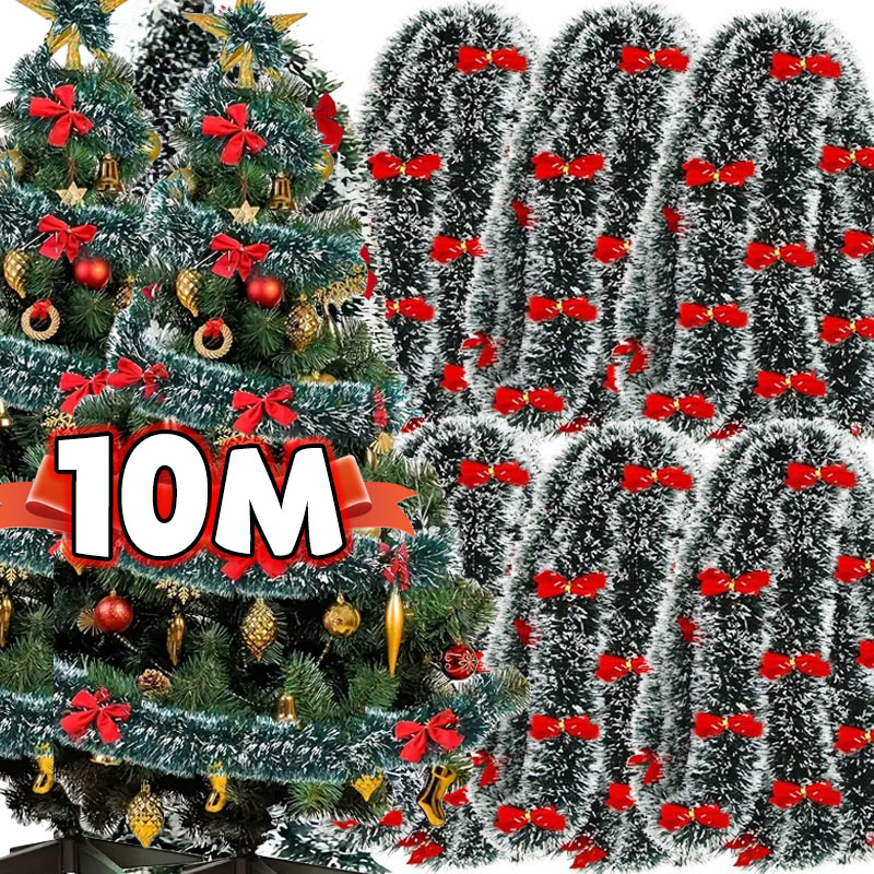 Świąteczna kokardka wstążki św – Tinsel Garland Decoration recenzja i cena