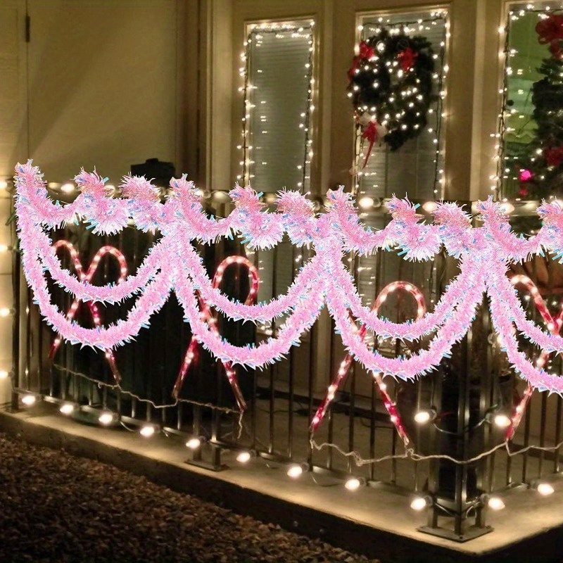 Różowa girlanda świąteczna o d – Tinsel Garland Decoration recenzja i cena